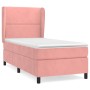 Box spring bed with pink velvet mattress 90x200 cm by , Beds and slatted bases - Ref: Foro24-3129134, Price: 370,45 €, Discou...