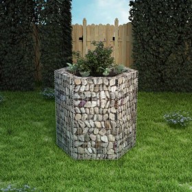 Arriate hexagonal de gaviones 100x90x100 cm de vidaXL, Maceteros y jardineras - Ref: Foro24-142533, Precio: 78,99 €, Descuent...