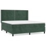 Box spring bed with dark green velvet mattress 180x200 cm by , Beds and slatted bases - Ref: Foro24-3132636, Price: 655,06 €,...