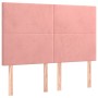 Cama box spring con colchón terciopelo rosa 140x190 cm de , Camas y somieres - Ref: Foro24-3137724, Precio: 555,89 €, Descuen...