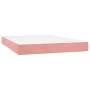 Box spring bed with pink velvet mattress 140x190 cm by , Beds and slatted bases - Ref: Foro24-3137724, Price: 555,89 €, Disco...