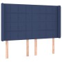 Cama box spring colchón y luces LED tela azul 140x190 cm de , Camas y somieres - Ref: Foro24-3138875, Precio: 508,99 €, Descu...