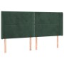 Box spring bed with mattress and LED dark green velvet 180x200cm by , Beds and slatted bases - Ref: Foro24-3139520, Price: 66...