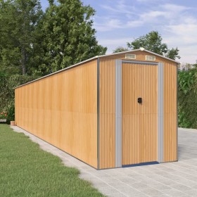 Light brown galvanized steel garden shed 192x1021x223 cm by , Sheds - Ref: Foro24-3147481, Price: 1,00 €, Discount: %