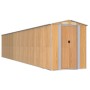 Light brown galvanized steel garden shed 192x1021x223 cm by , Sheds - Ref: Foro24-3147481, Price: 1,00 €, Discount: %