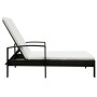 Lounger with brown synthetic rattan cushion by vidaXL, Loungers - Ref: Foro24-42941, Price: 110,99 €, Discount: %