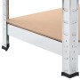 Shelving 5 levels 2 units steel plywood silver by , Industrial shelving - Ref: Foro24-3154191, Price: 130,24 €, Discount: %