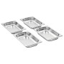 Gastronorm trays 12 units GN 1/4 40 mm stainless steel by , Buckets for steam tables - Ref: Foro24-50900, Price: 66,97 €, Dis...