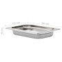 Gastronorm trays 12 units GN 1/4 40 mm stainless steel by , Buckets for steam tables - Ref: Foro24-50900, Price: 66,97 €, Dis...