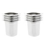 Gastronorm trays 8 units GN 1/6 200 mm stainless steel by , Buckets for steam tables - Ref: Foro24-50909, Price: 67,01 €, Dis...