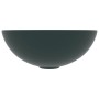 Dark green ceramic round bathroom sink by , Sinks - Ref: Foro24-146981, Price: 57,99 €, Discount: %