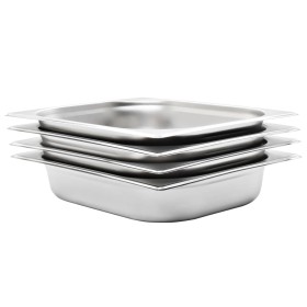 Gastronorm-Tabletts 4 Einheiten GN 1/2 65 mm Edelstahl von , Eimer für Dampftische - Ref: Foro24-50887, Preis: 35,99 €, Rabat...