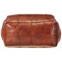 Brown pouf 60x60x30 cm genuine goat leather by , Ottomans - Ref: Foro24-248132, Price: 138,33 €, Discount: %