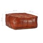 Brown pouf 60x60x30 cm genuine goat leather by , Ottomans - Ref: Foro24-248132, Price: 138,33 €, Discount: %