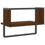 Wall shelf with oak brown bar 40x25x30 cm by , Shelves and shelves - Ref: Foro24-836287, Price: 16,02 €, Discount: %