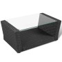 4-piece garden furniture set and black synthetic rattan cushions by vidaXL, Garden sets - Ref: Foro24-42642, Price: 333,54 €,...