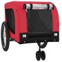 Haustier-Fahrradanhänger, Eisen-Oxford-Stoff, Rot, Schwarz von , Kinderwagen für Haustiere - Ref: Foro24-94027, Preis: 83,42 ...