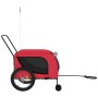 Remolque de bicicleta mascotas hierro tela Oxford rojo negro de , Cochecitos para mascotas - Ref: Foro24-94027, Precio: 87,00...