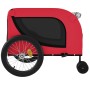 Remolque de bicicleta mascotas hierro tela Oxford rojo negro de , Cochecitos para mascotas - Ref: Foro24-94027, Precio: 87,00...