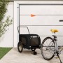 Pet Bicycle Trailer Iron Oxford Cloth Black by , pet strollers - Ref: Foro24-94031, Price: 90,99 €, Discount: %