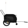 Pet Bicycle Trailer Iron Oxford Cloth Black by , pet strollers - Ref: Foro24-94031, Price: 90,99 €, Discount: %