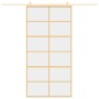 Golden sliding door made of transparent ESG glass and aluminum by , Doors for the home - Ref: Foro24-155168, Price: 170,72 €,...