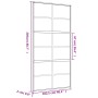 Golden sliding door made of transparent ESG glass and aluminum by , Doors for the home - Ref: Foro24-155168, Price: 170,72 €,...