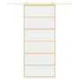Goldene Schiebetür aus transparentem ESG-Glas und Aluminium von , Türen für zu Hause - Ref: Foro24-155161, Preis: 131,03 €, R...