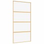 Golden sliding door made of transparent ESG glass and aluminum by , Doors for the home - Ref: Foro24-155180, Price: 168,84 €,...