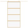 Golden sliding door made of transparent ESG glass and aluminum by , Doors for the home - Ref: Foro24-155180, Price: 168,84 €,...