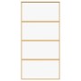 Golden sliding door made of transparent ESG glass and aluminum by , Doors for the home - Ref: Foro24-155180, Price: 168,84 €,...