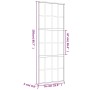 Golden sliding door ESG glass frosted aluminum 76x205cm by , Doors for the home - Ref: Foro24-155175, Price: 172,99 €, Discou...