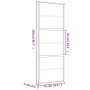 Puerta corredera dorada vidrio ESG esmerilado aluminio 76x205cm de , Puertas para el hogar - Ref: Foro24-155163, Precio: 152,...