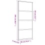 Puerta corredera dorada vidrio ESG esmerilado aluminio 90x205cm de , Puertas para el hogar - Ref: Foro24-155182, Precio: 207,...