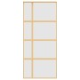 Goldene Schiebetür ESG-Glas mattiertes Aluminium 90x205cm von , Türen für zu Hause - Ref: Foro24-155194, Preis: 175,64 €, Rab...