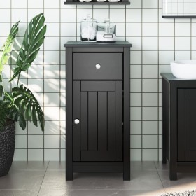 BERG bathroom cabinet solid black pine wood 40x34x80 cm by , Bathroom furniture - Ref: Foro24-358541, Price: 96,99 €, Discoun...