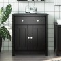 BERG bathroom cabinet solid black pine wood 69.5x34x80 cm by , Bathroom furniture - Ref: Foro24-358543, Price: 145,99 €, Disc...