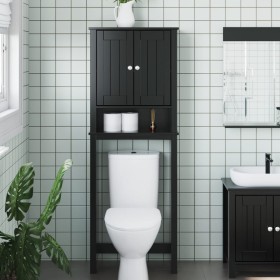 BERG toilet cabinet solid wood black 60x27x164.5 cm by , Bathroom furniture - Ref: Foro24-358555, Price: 172,21 €, Discount: %