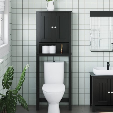 BERG toilet cabinet solid wood black 60x27x164.5 cm by , Bathroom furniture - Ref: Foro24-358555, Price: 178,84 €, Discount: %