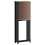 BERG toilet cabinet solid wood black 60x27x164.5 cm by , Bathroom furniture - Ref: Foro24-358555, Price: 178,84 €, Discount: %