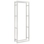 Stainless steel firewood rack 80x28x222 cm by , Firewood bags and holders - Ref: Foro24-357864, Price: 86,83 €, Discount: %