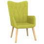 Silla de relajación con taburete de tela verde de , Sillones - Ref: Foro24-327539, Precio: 129,32 €, Descuento: %