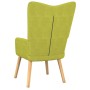 Silla de relajación con taburete de tela verde de , Sillones - Ref: Foro24-327539, Precio: 129,32 €, Descuento: %