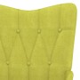 Silla de relajación con taburete de tela verde de , Sillones - Ref: Foro24-327539, Precio: 129,32 €, Descuento: %