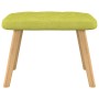 Silla de relajación con taburete de tela verde de , Sillones - Ref: Foro24-327539, Precio: 129,32 €, Descuento: %