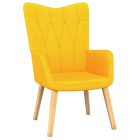 Mustard yellow fabric relaxation armchair by , Armchairs - Ref: Foro24-327530, Price: 98,99 €, Discount: %