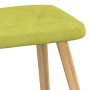 Silla de relajación con taburete de tela verde de , Sillones - Ref: Foro24-327539, Precio: 129,32 €, Descuento: %