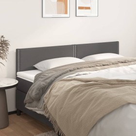 Headboards 2 units of gray synthetic leather 80x5x78/88 cm by , Headboards and footboards - Ref: Foro24-345956, Price: 64,99 ...