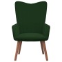 Silla de relajación de terciopelo verde oscuro de , Sillones - Ref: Foro24-327657, Precio: 100,99 €, Descuento: %