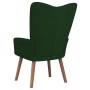 Silla de relajación de terciopelo verde oscuro de , Sillones - Ref: Foro24-327657, Precio: 100,99 €, Descuento: %